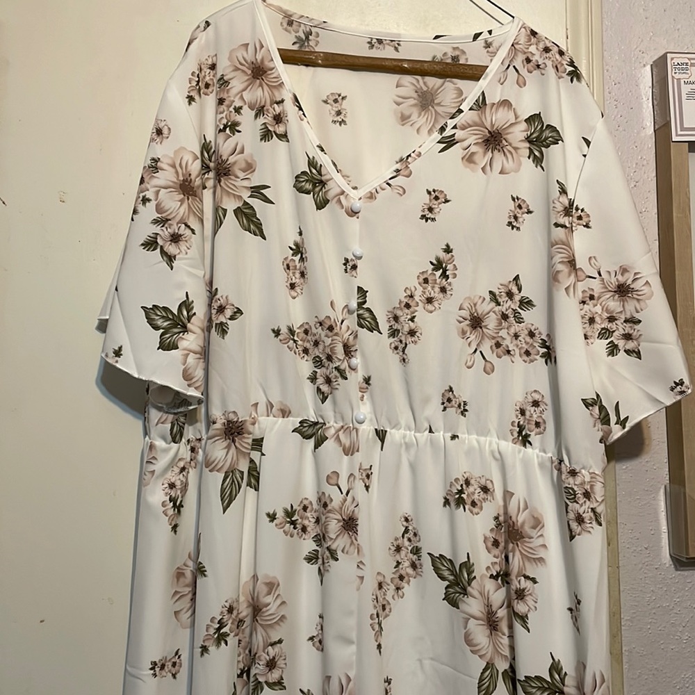 Floral Tea length dress